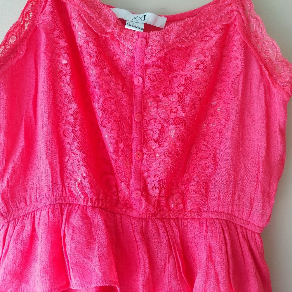 XXI Lace Ruffled Cami - Picture 2 of 5